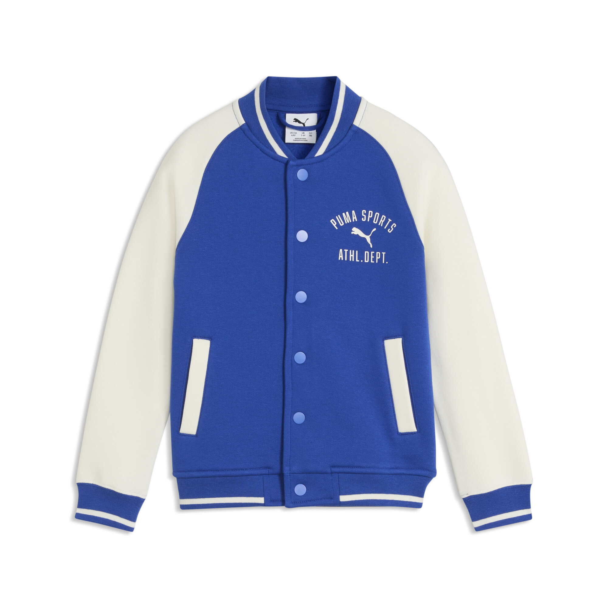 PUMA Varsity Bomberjacke Kinder, Accessoires, Blau, 2-3Y