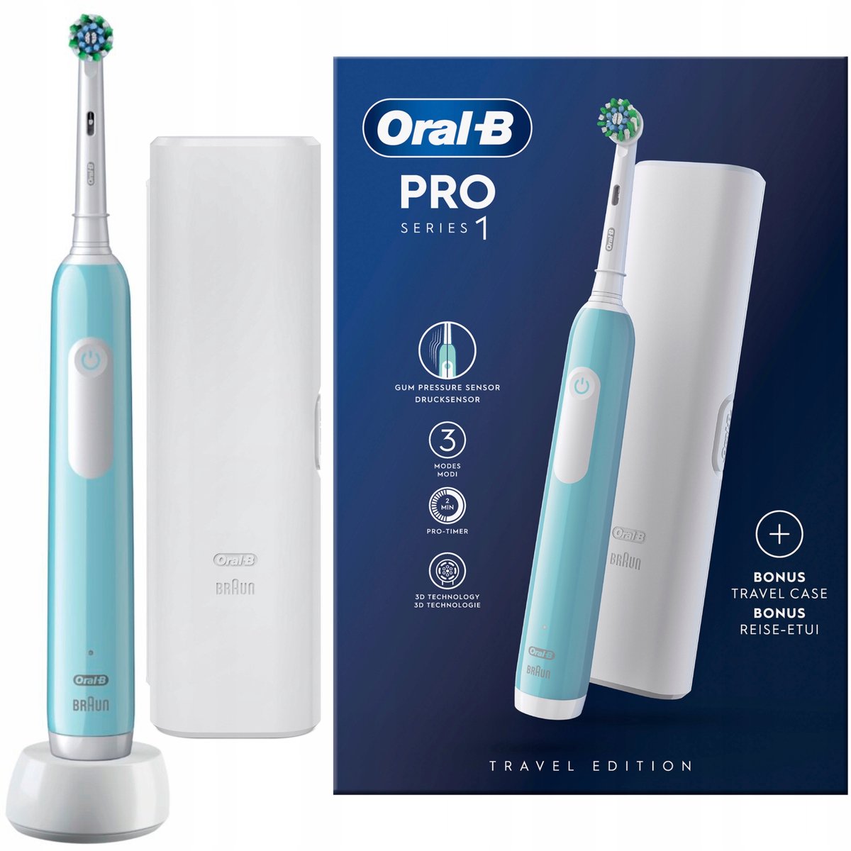 Oral B Pro Series 1 Electric Toothbrush Designed By Braun Blue