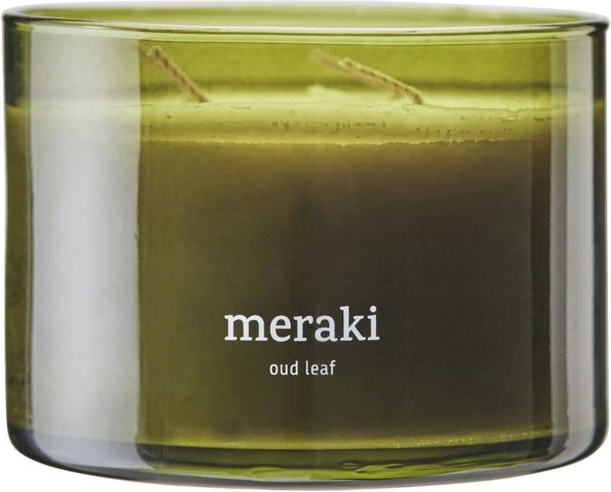 Meraki Oud Leaf Scented Candle  Large
