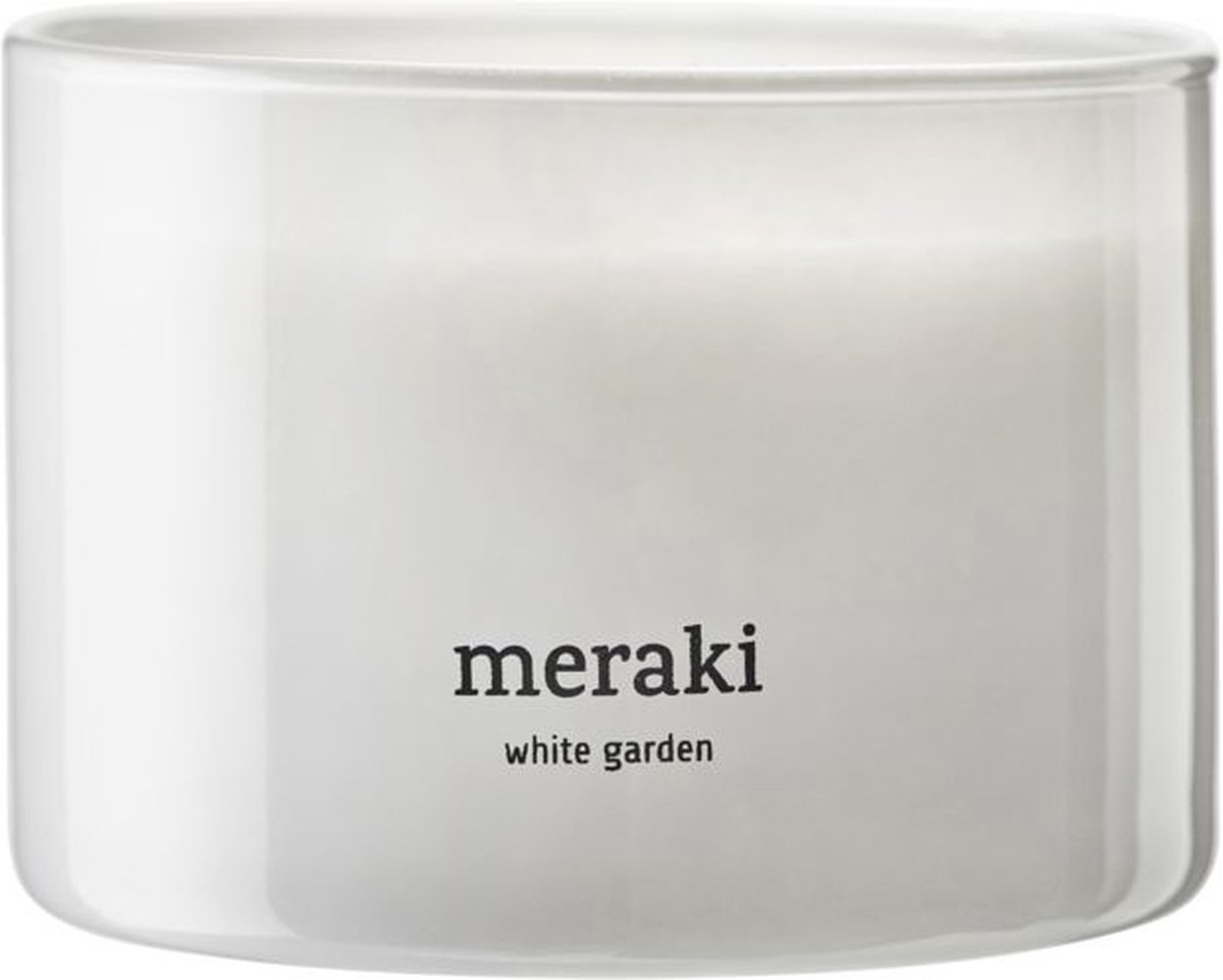 Meraki White Garden Scented Candle  Large