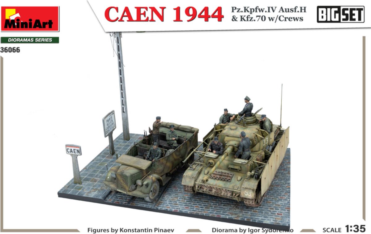Caen 1944: Pz.Kpfw.IV Ausf.H & Kfz.70 w/Crews - Big Set