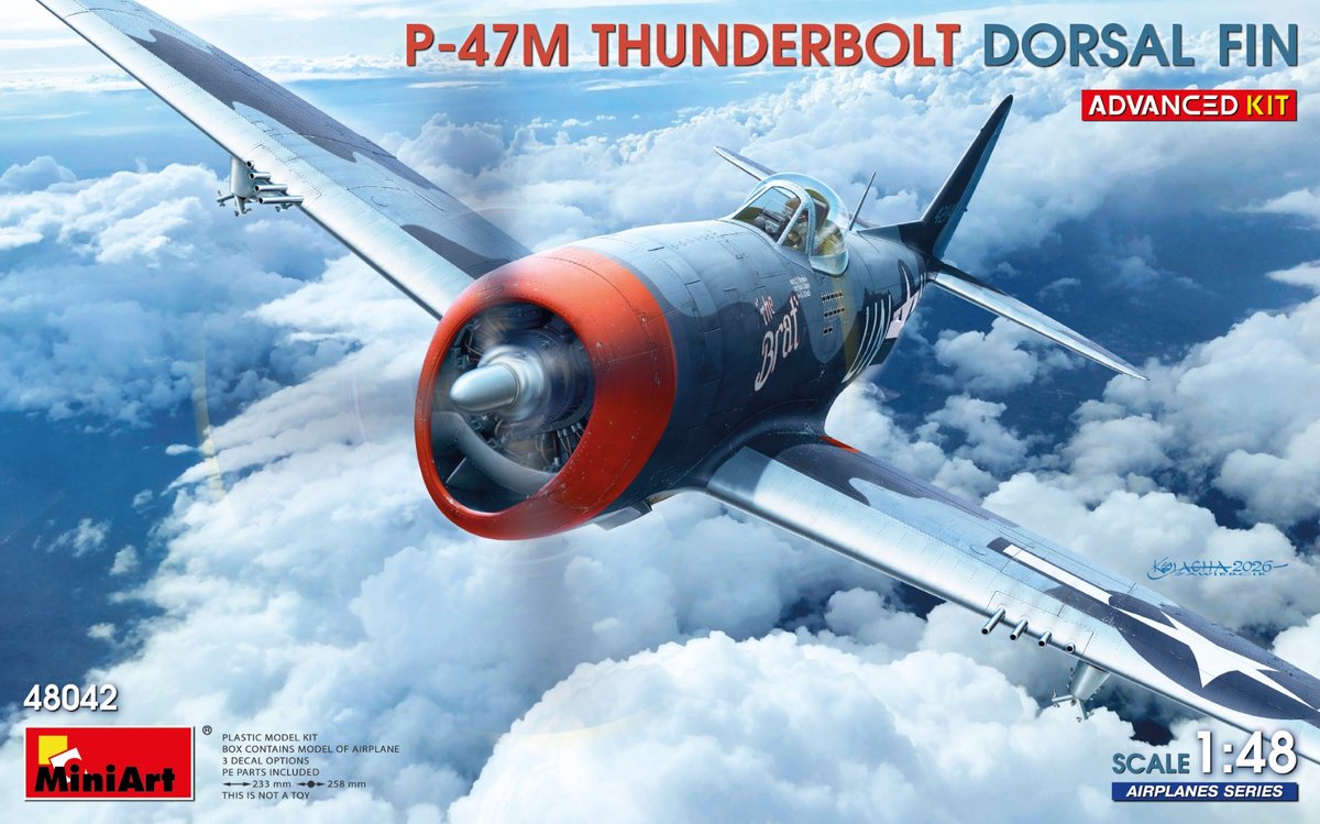 P-47M Thunderbolt. Dorsal Fin - Advanced Kit