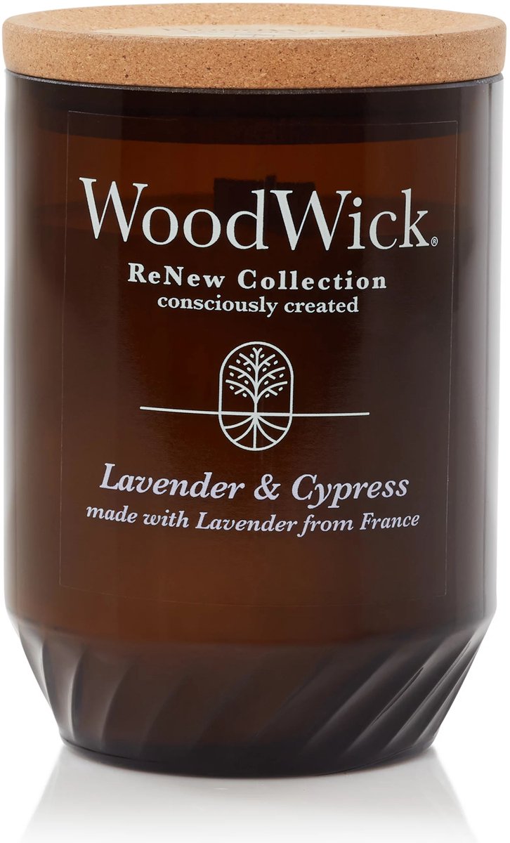WoodWick Lavender & Cypress Renew Candle Large