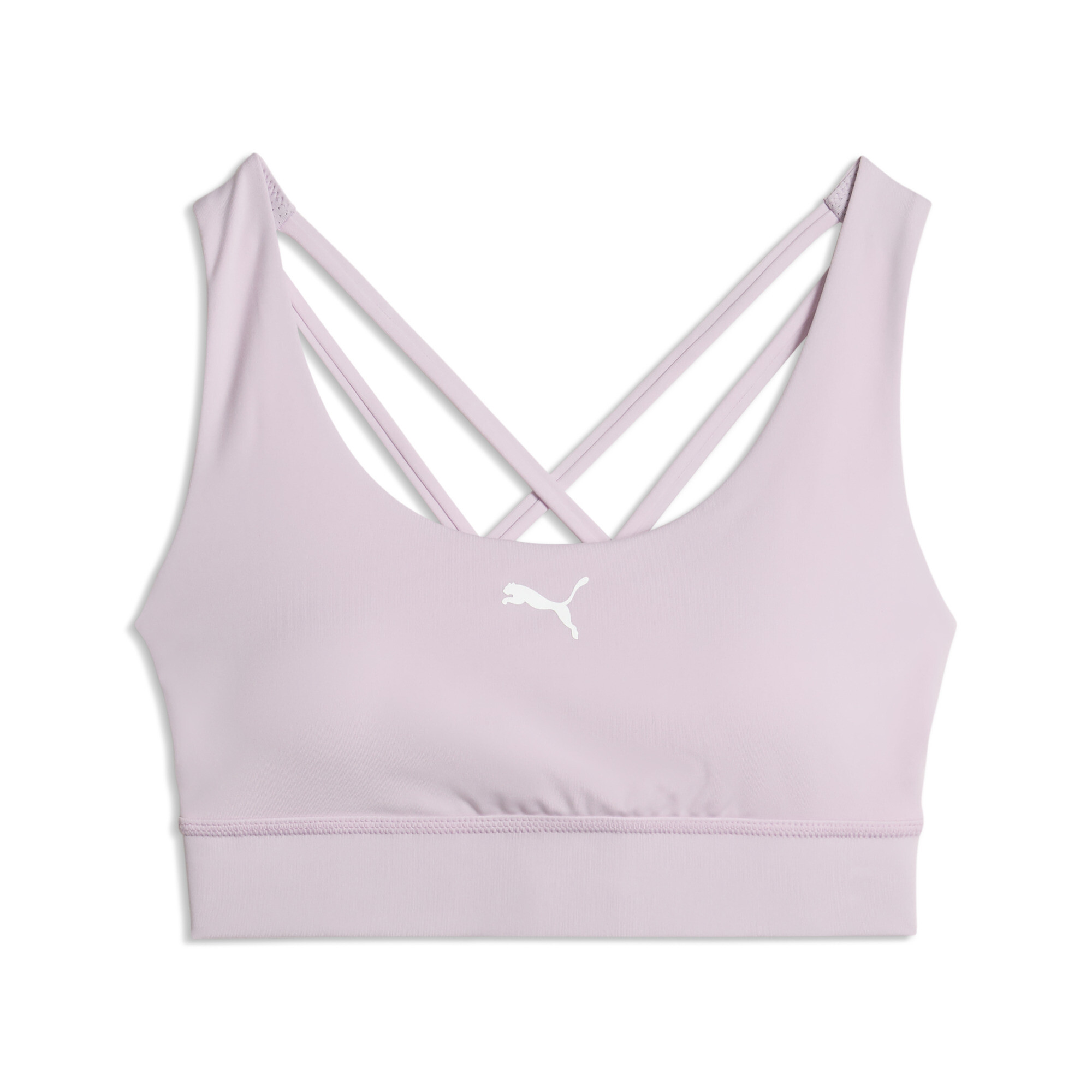 PUMA Fit Mid Impact Damen Trainings-BH, Kleidung, Lila, S