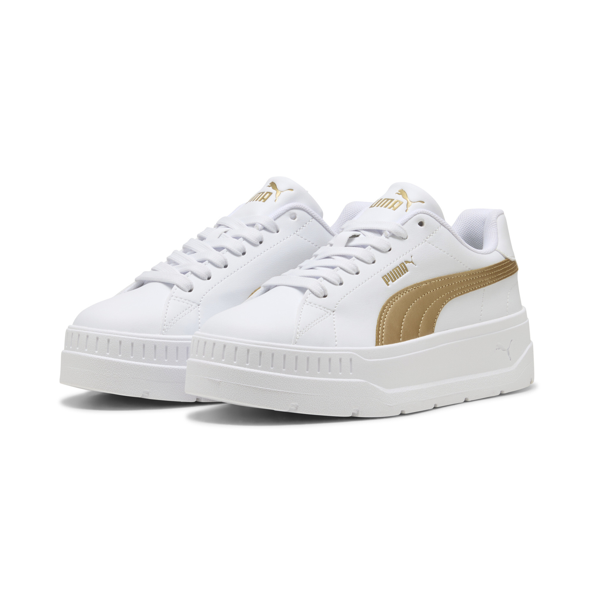 PUMA Karmen Classic Metallisch Glam Sneakers Damen, Accessoires, Weiß, 39
