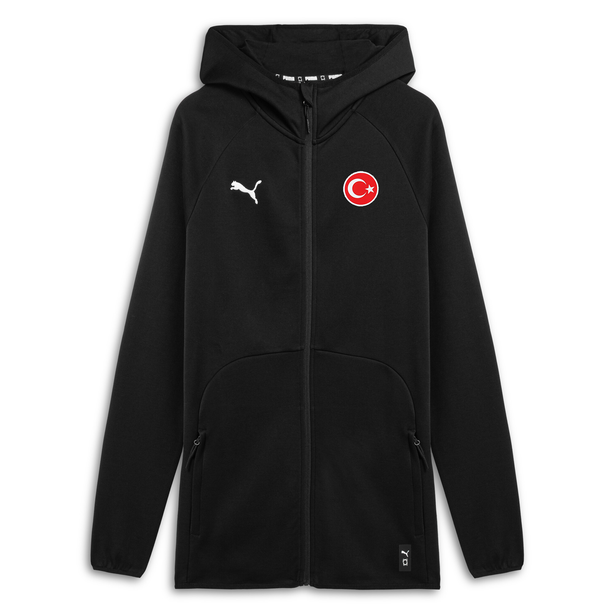 PUMA Türkei Basketball Team Trainingsjacke, Kleidung, Schwarz, L