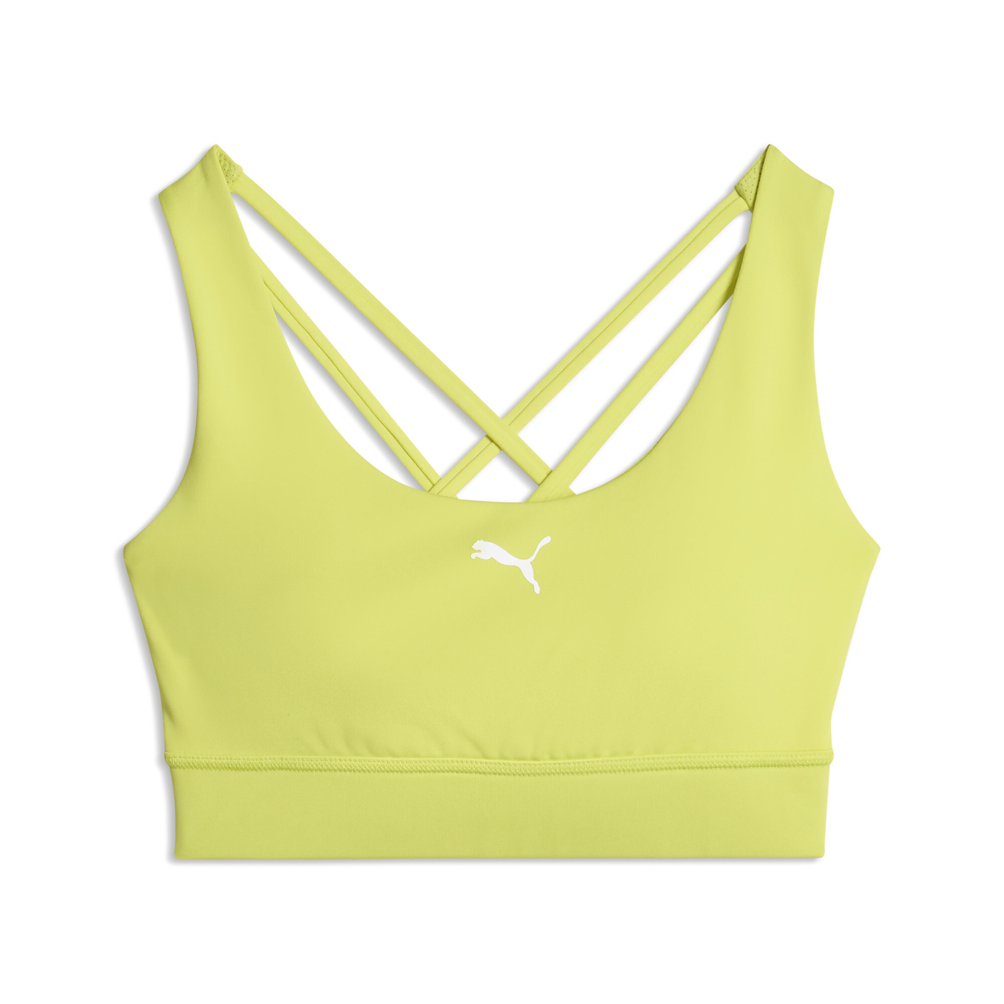 PUMA Fit Mid Impact Damen Trainings-BH, Kleidung, Grün, XXL
