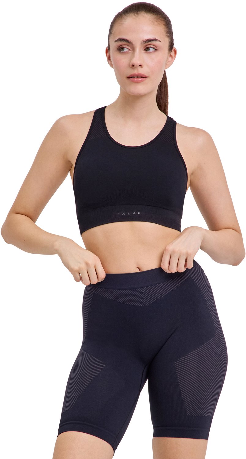Falke Second Skin Bra Gr. M Schwarz Damen