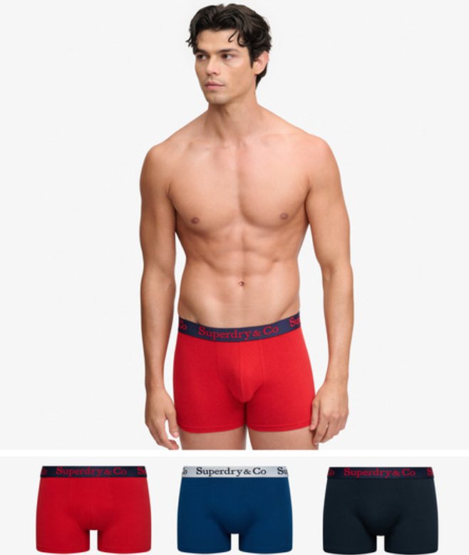 Superdry Herren & Co Trunk im 3er-Pack Multiple Colours - Größe: L