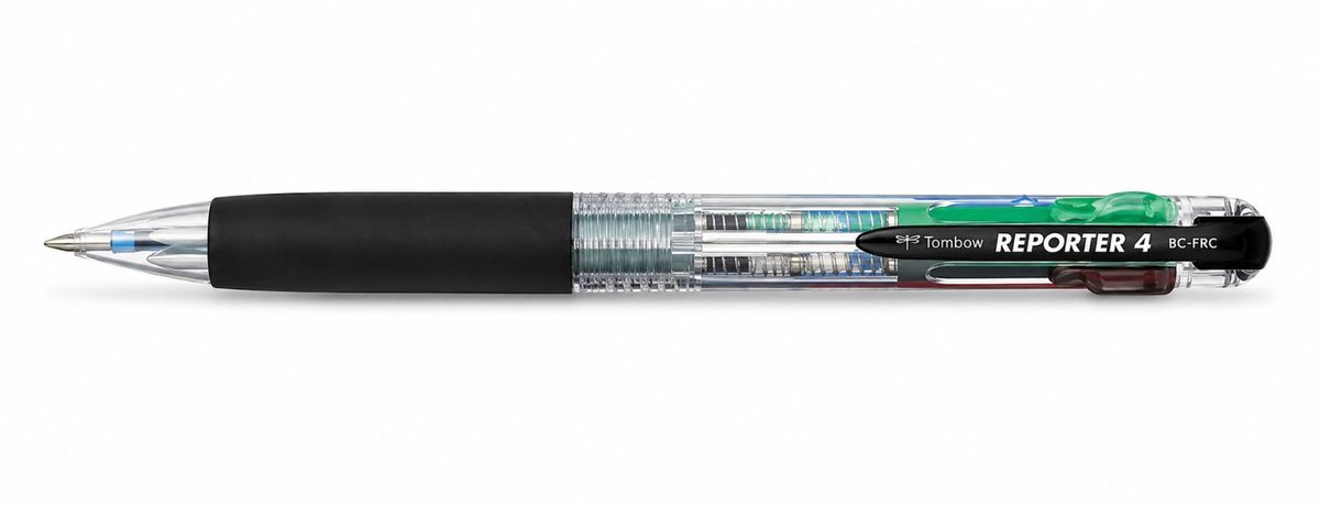 10 x Tombow Vierfarbkugelschreiber Reporter 4 transparent