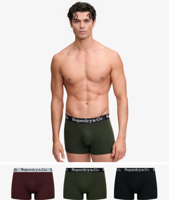Superdry Herren & Co Trunk im 3er-Pack Multiple Colours - Größe: S
