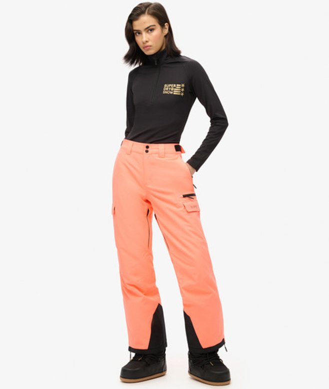 Superdry Damen Ski Ultimate Rescue Hose Koralle - Größe: 42