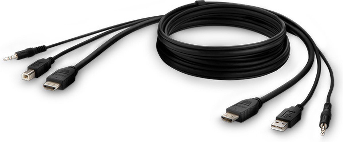 Belkin LinkSys HDMI/USB/AUD CBL, HDMI M/M; USB A/B, 6'