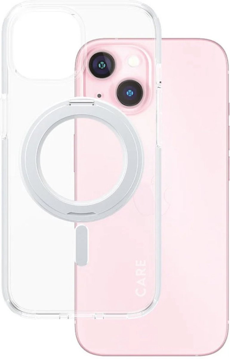 PanzerGlass CARE Case Silver Kickstand & MagSafe iPhone 15