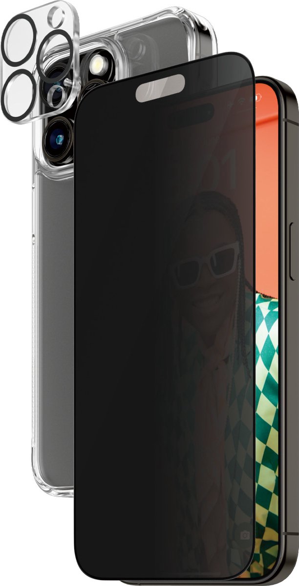 PanzerGlass PanzerGlass Privacy 3-in-1 Pack iPhone 15 Pro Max