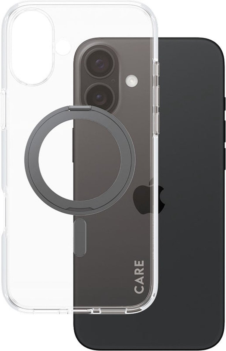 PanzerGlass CARE Case Feature Black Kickstand MagSAFE iPhone 16 Plus