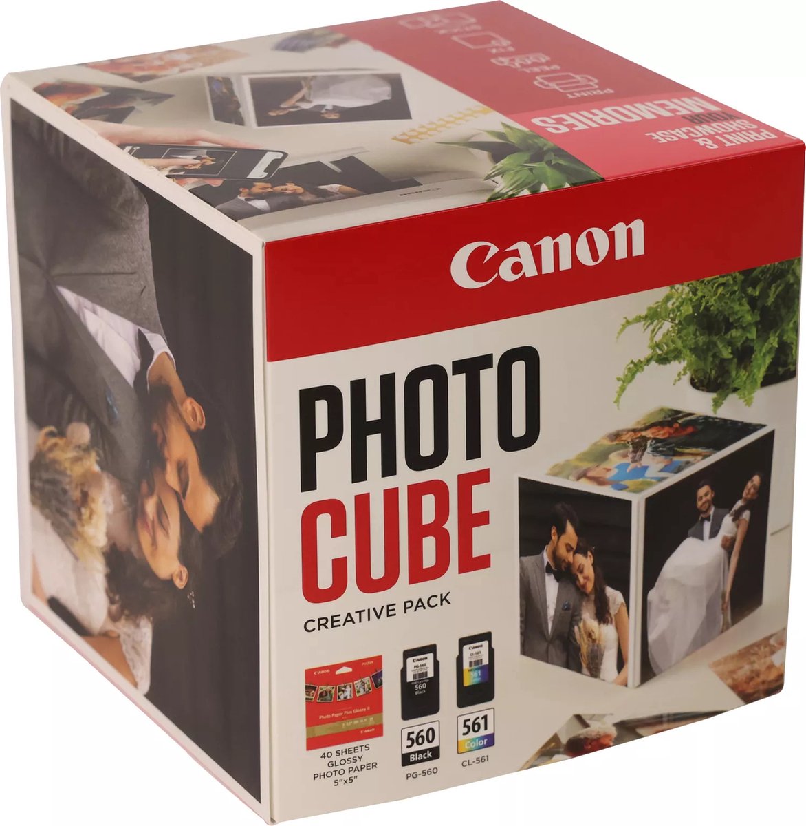 Canon Canon Fotowürfel PG-560/CL-561 Weiß/Pink