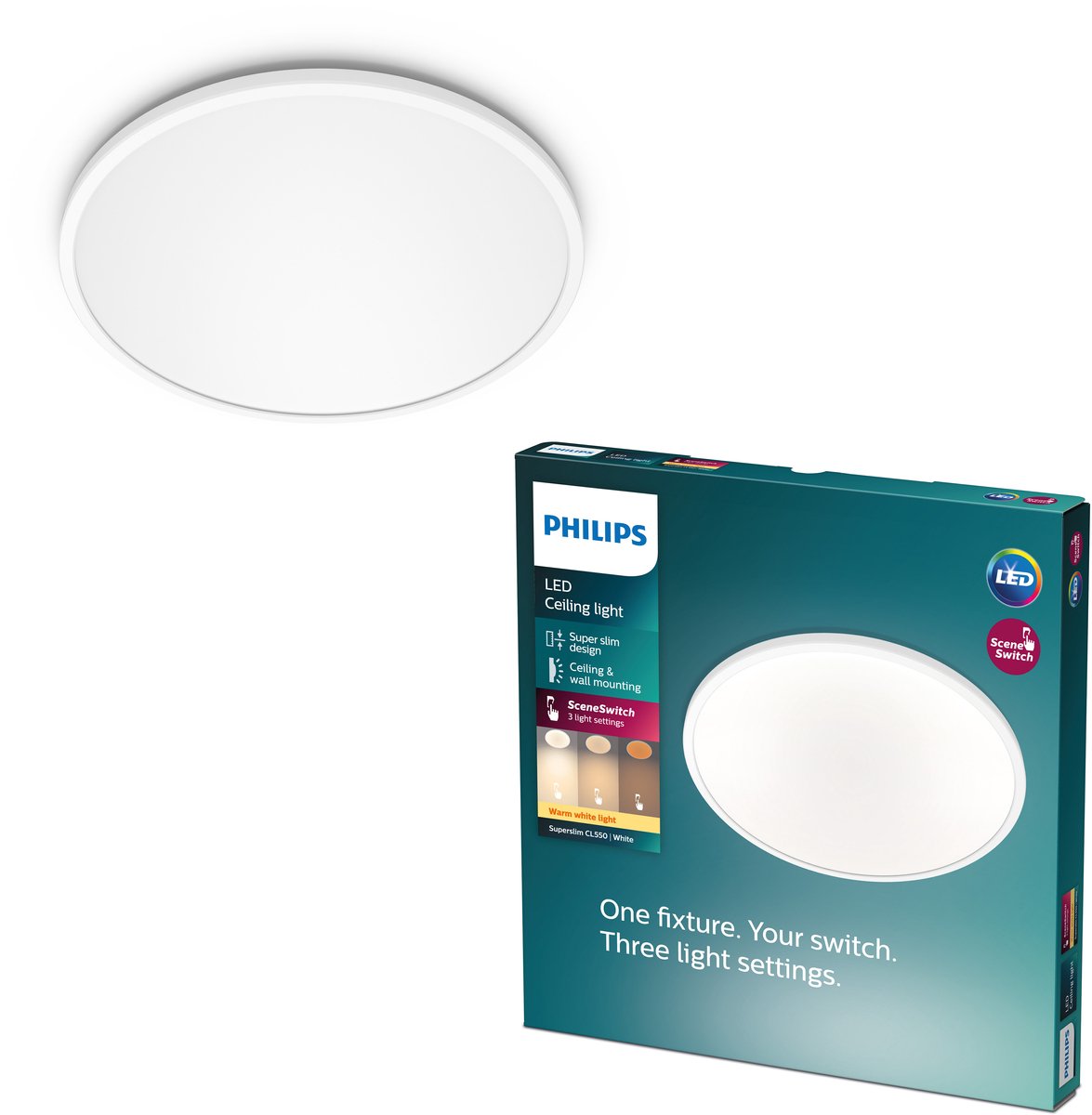 Signify Philips Superslim CL550 SS RD 15W 27K W WV 06