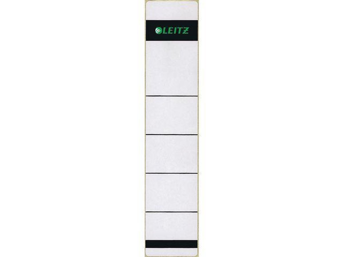 10 x Leitz Ordnerrückenschilder 39x191mm hellgrau (weiß) VE=10 Stück