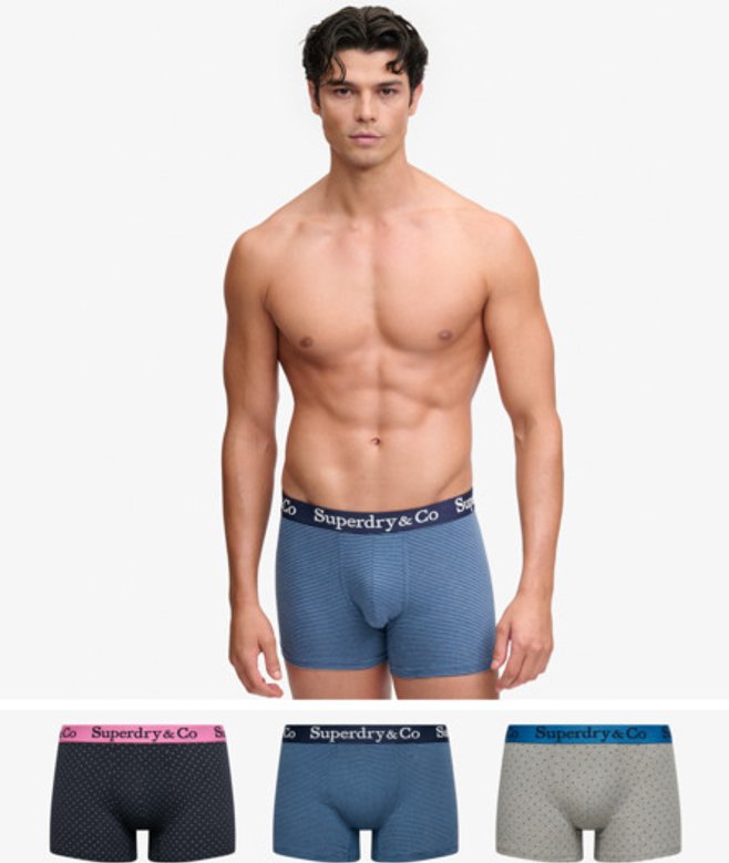 Superdry Herren & Co Trunk im 3er-Pack Multiple Colours - Größe: S