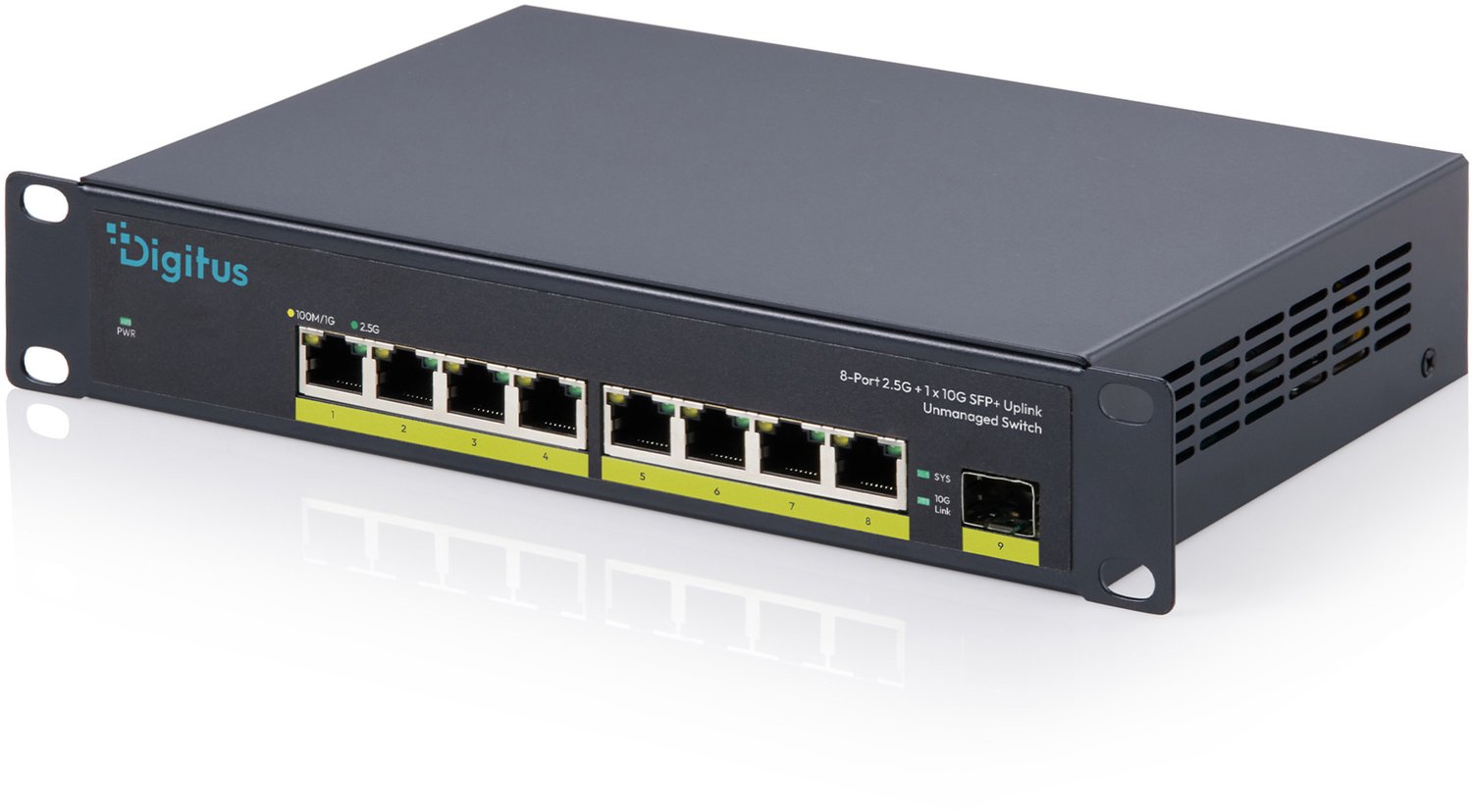 Assmann DIGITUS 10- 2.5G 8-Port Unmanaged Switch mit 1× 10G SFP+