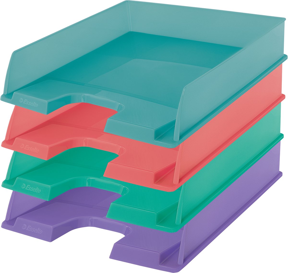 10 x Esselte Briefkorb Colour'Ice A4 PS sortiert