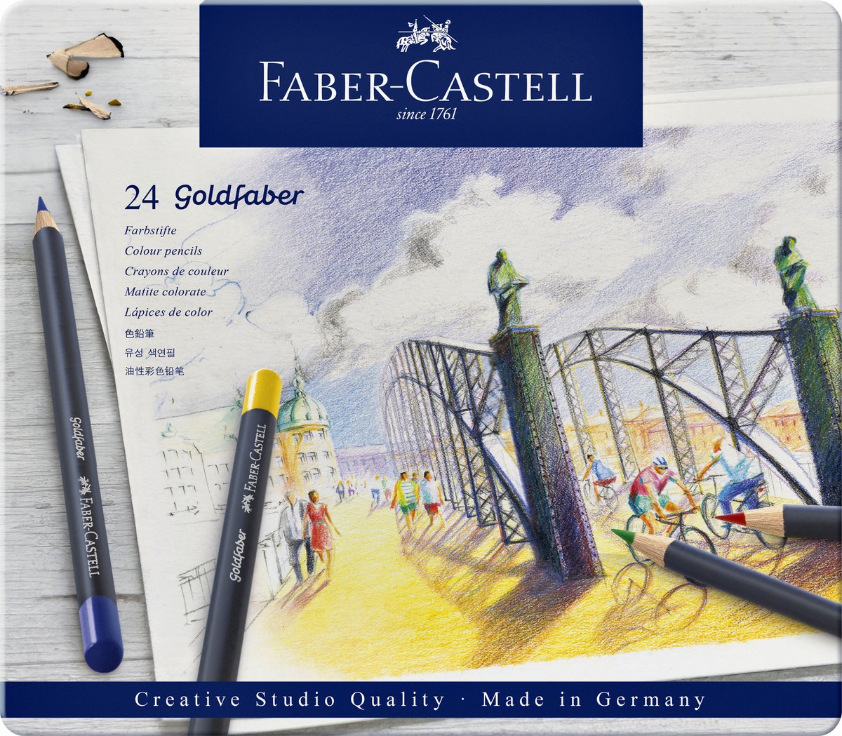 3 x Faber Castell Farbstift Goldfaber permanent sortiert VE=24 Stück E