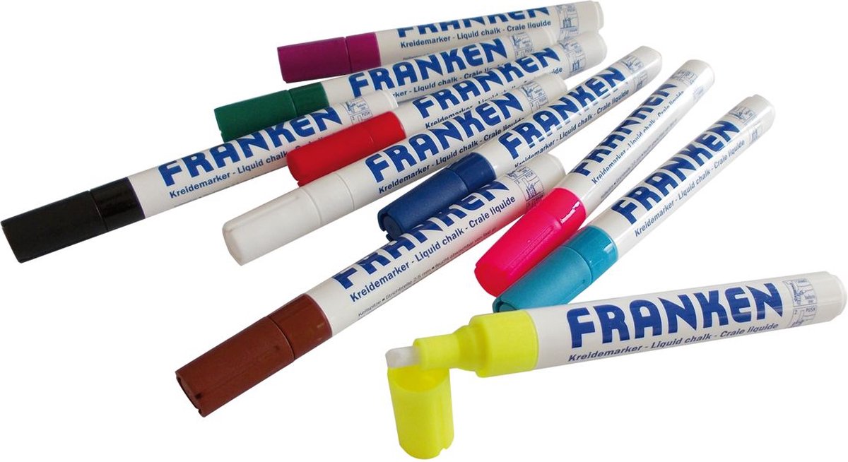 Franken Kreidemarker 2-5mm farbig sortiert VE=10 stück
