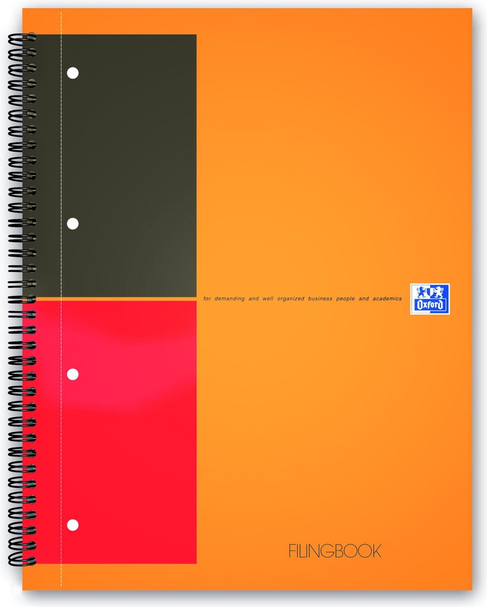5 x Oxford Filingbook International Optik Paper 80 g/qm A4+ 6mm linier