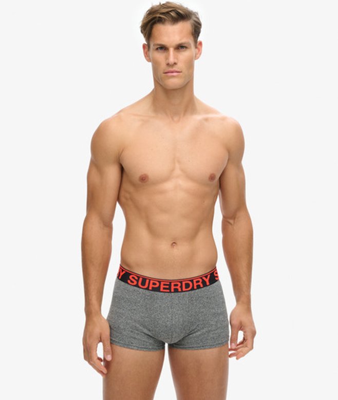 Superdry Herren Hipster aus Bio-baumwolle im 3er-Pack Orange - Größe: S