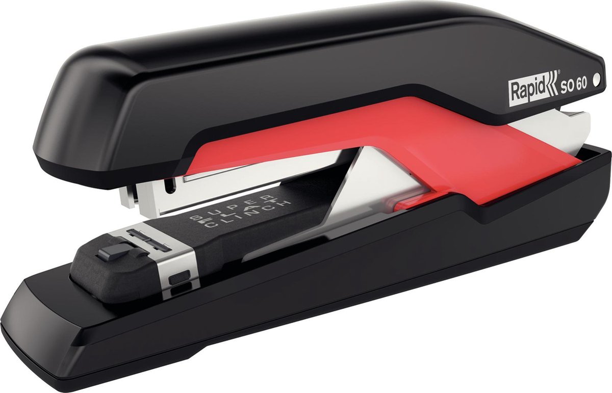 Rapid Heftgerät Supreme Omnipress SO60 Metall 60 Blatt schwarz/rot