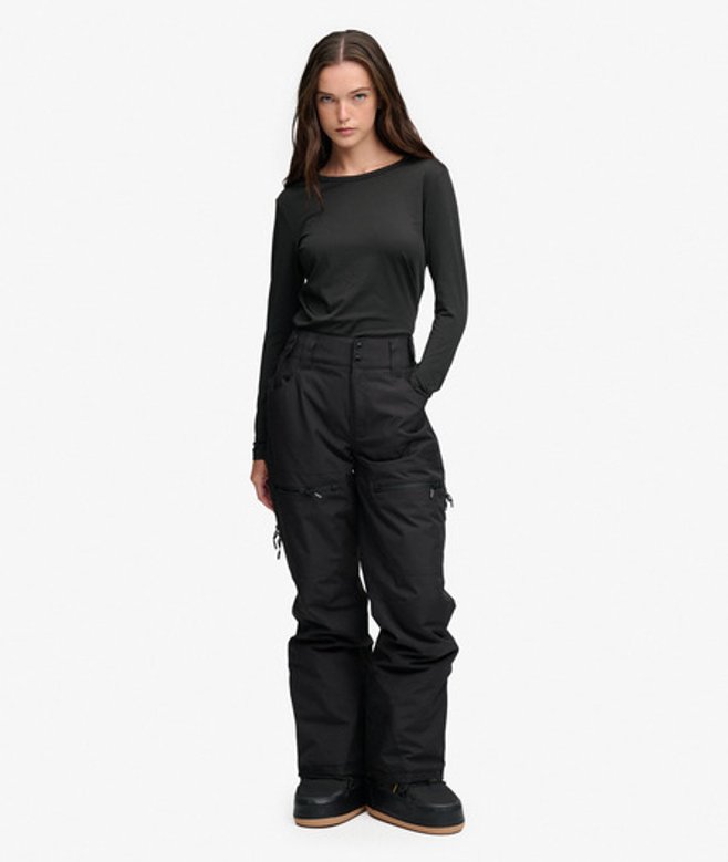 Superdry Damen Ultimate Freestyle Skihose Black - Größe: 44