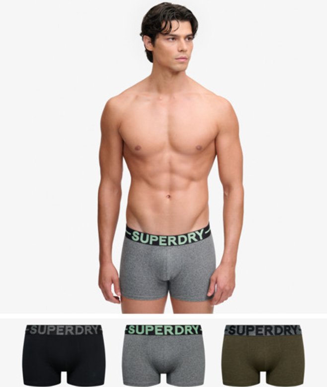 Superdry Herren Trunk Dreierpack Black - Größe: M
