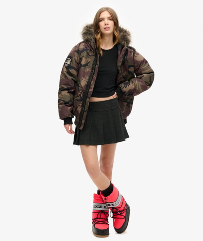 Superdry Damen Schneestiefel Pink - Größe: 5-6