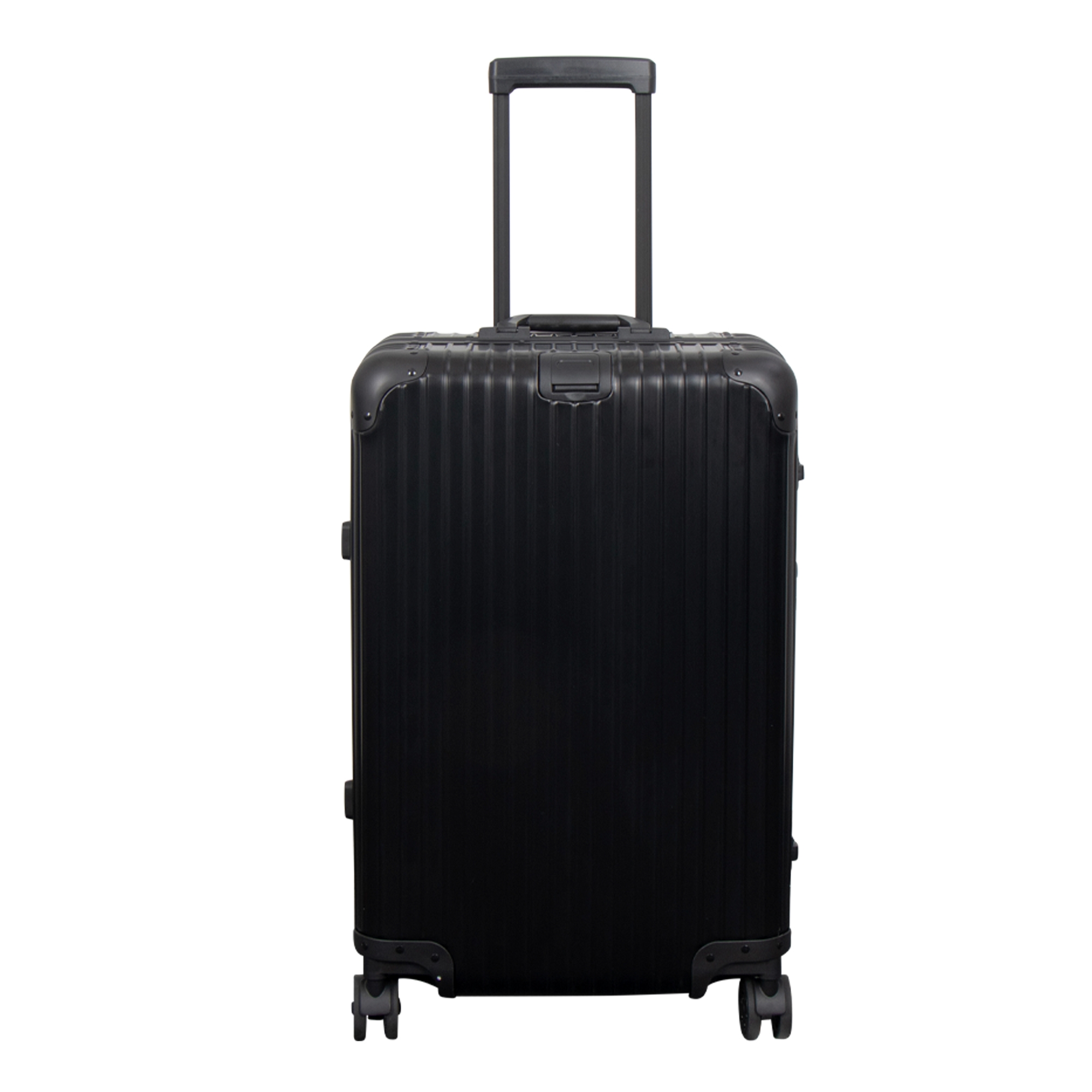 Aluminiumkoffer - Schwarz - 68 Liter - Luxuriöser Reisekoffer mit TSA-Schloss