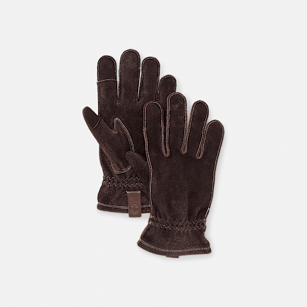 Timberland - Guanti in Pelle Robusta da Uomo in marrone scuro, Uomo, marrone, Taglia: XL