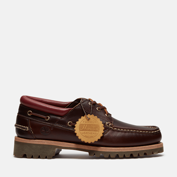 Timberland - Scarpa da Barca Timberland Authentic 3-Eye da Uomo in marrone scuro, Uomo, marrone, Taglia: 44