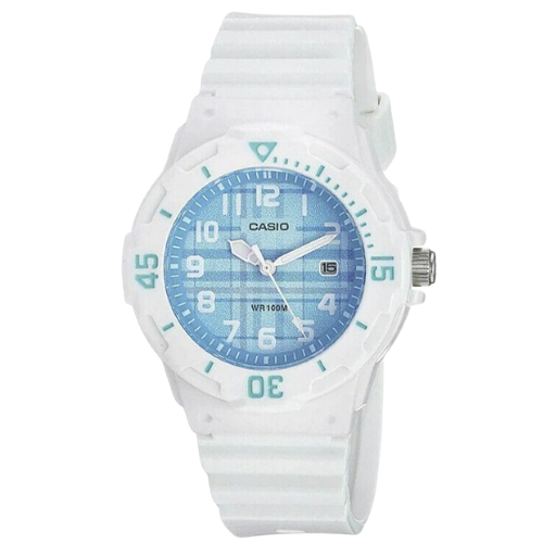 Casio LRW-200H-2CVDF Lady Diver Analog Sports Watch - White & Light Blue