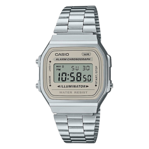 Casio Retro Vintage Unisex Digital Watch A168WA-8AYES - Tranquil Silver