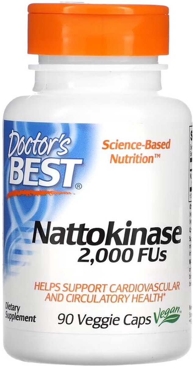 Zdrowe Serce Nattokinaza Doctor's Best Nattokinase 2000 FUs 90vkaps