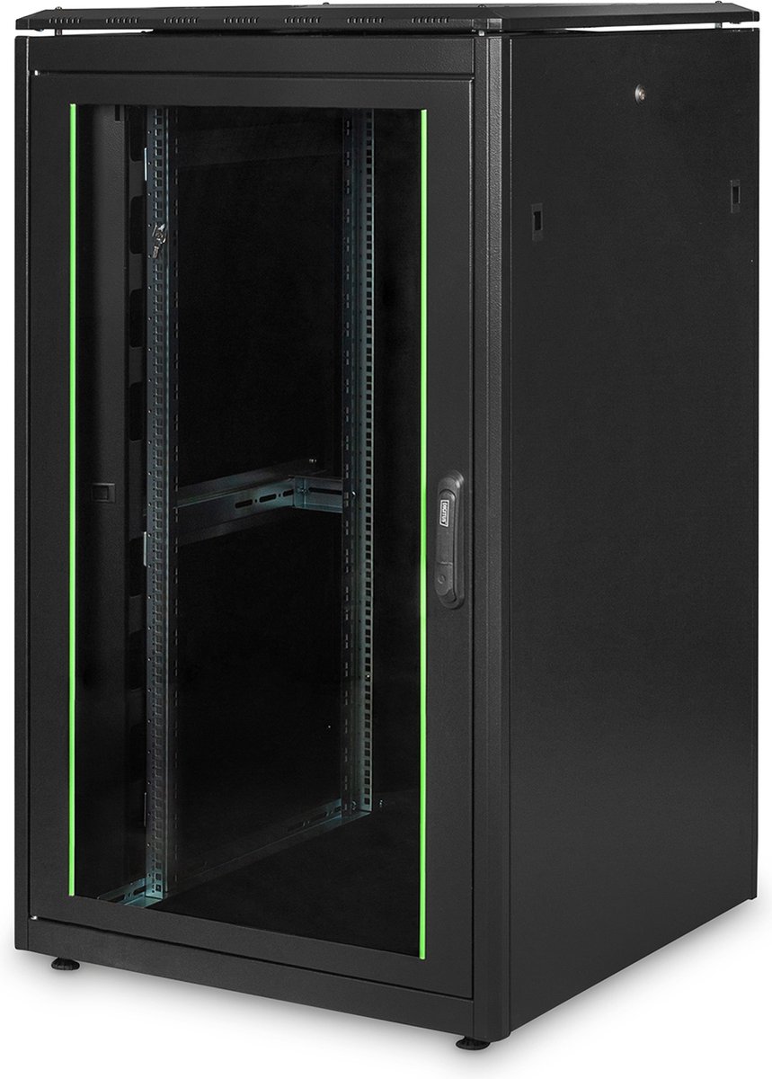 ASSMANN DIGITUS 26HE Netzwerkschrank Unique 1342x800x800 mm sw.