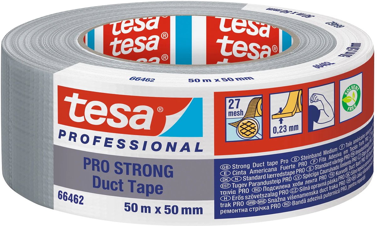 24 x Tesa Klebeband ECO PRO-STRONG 66462-00003-00 50mmx50m grau