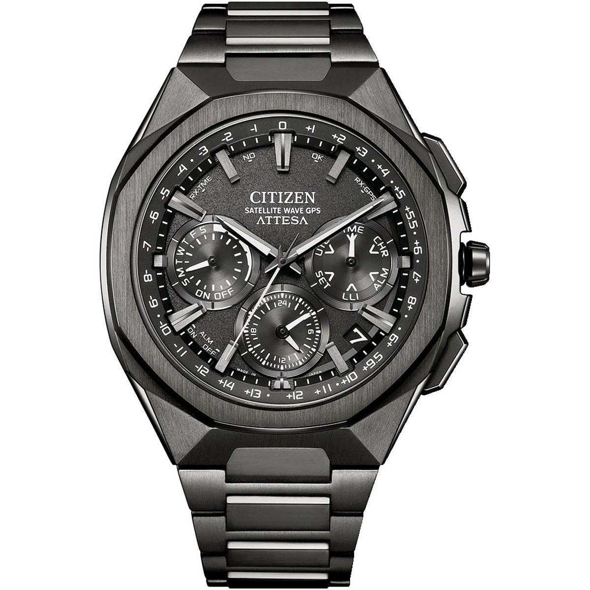 Citizen CC4105-69E Herrenuhr Attesa Solar Satellite GPS Chrono 44mm 10ATM