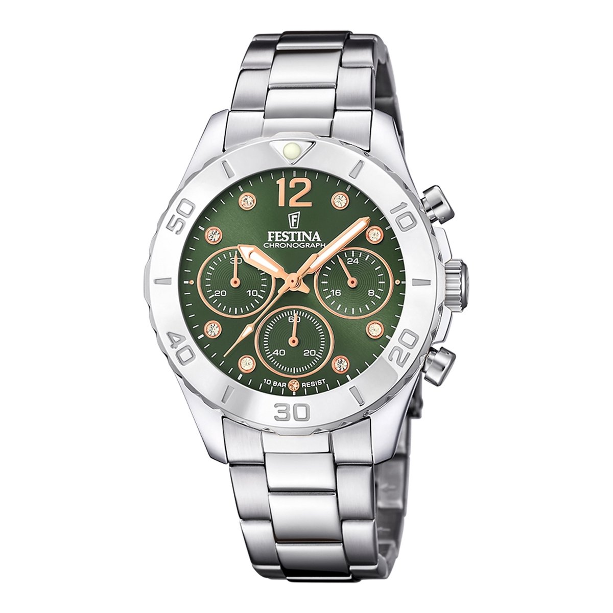Festina F20603/5 Damenuhr Boyfriend Chronograph 39mm 10ATM
