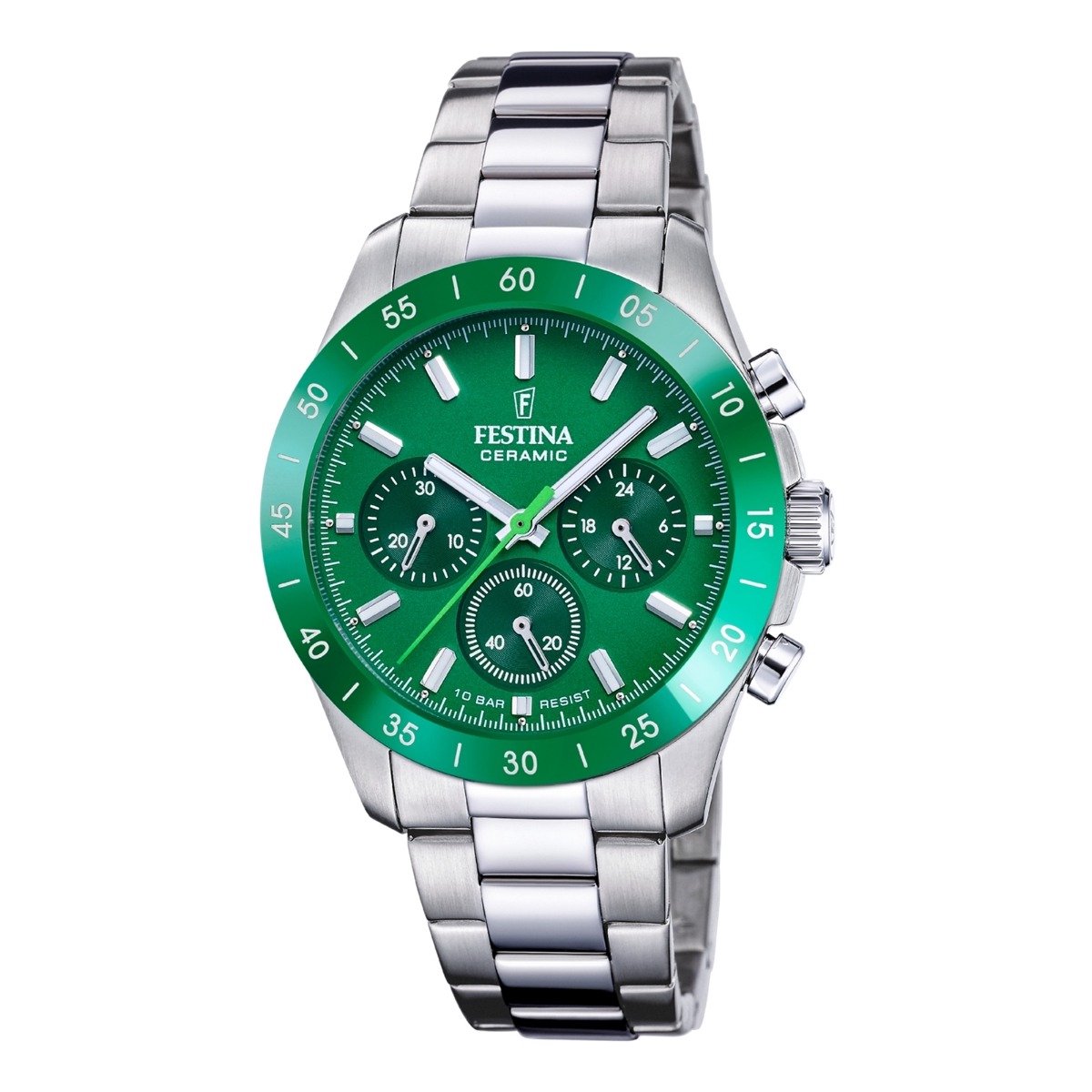 Festina F20693/5 Damenuhr Ceramic Chronograph 39mm 10ATM