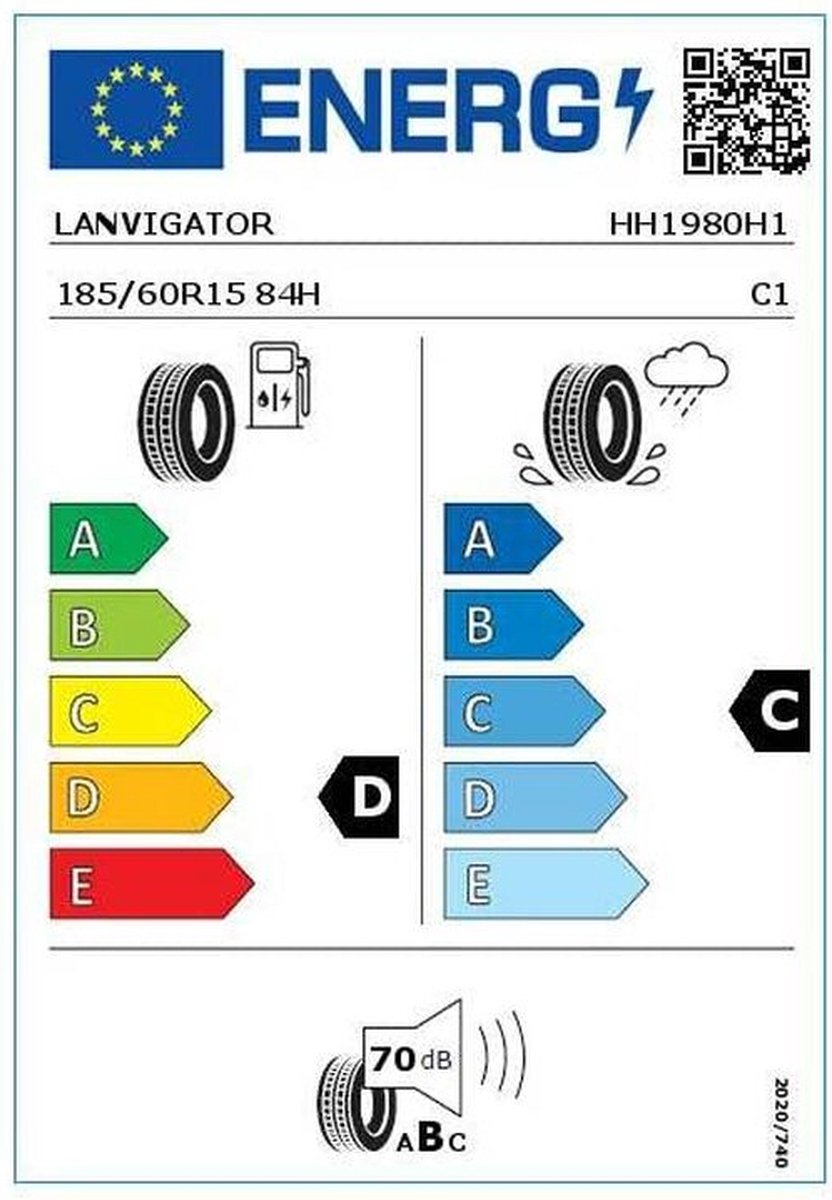 LANVIGATOR COMFORT II 185/60R15 84H BSW