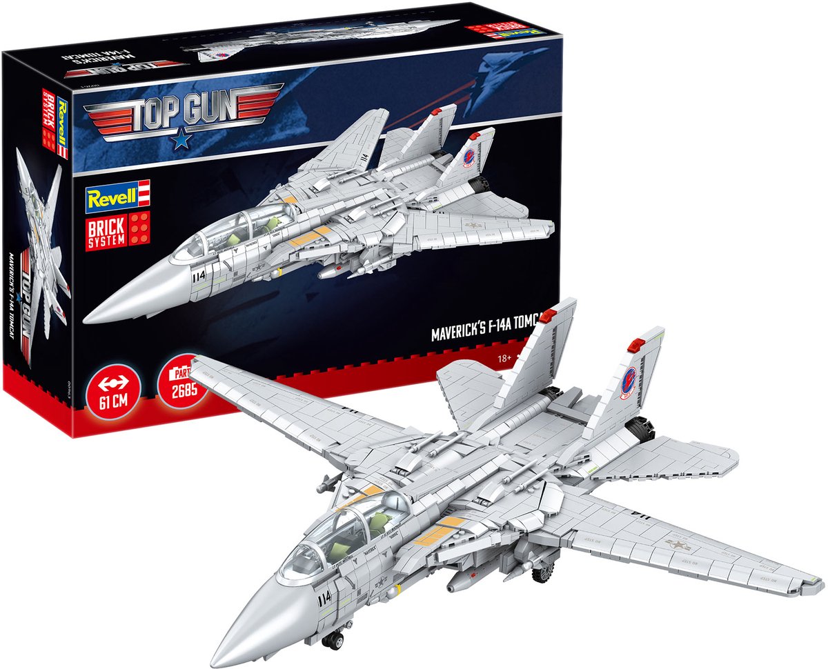 Maverick F-14A Tomcat - Top Gun - Brick System