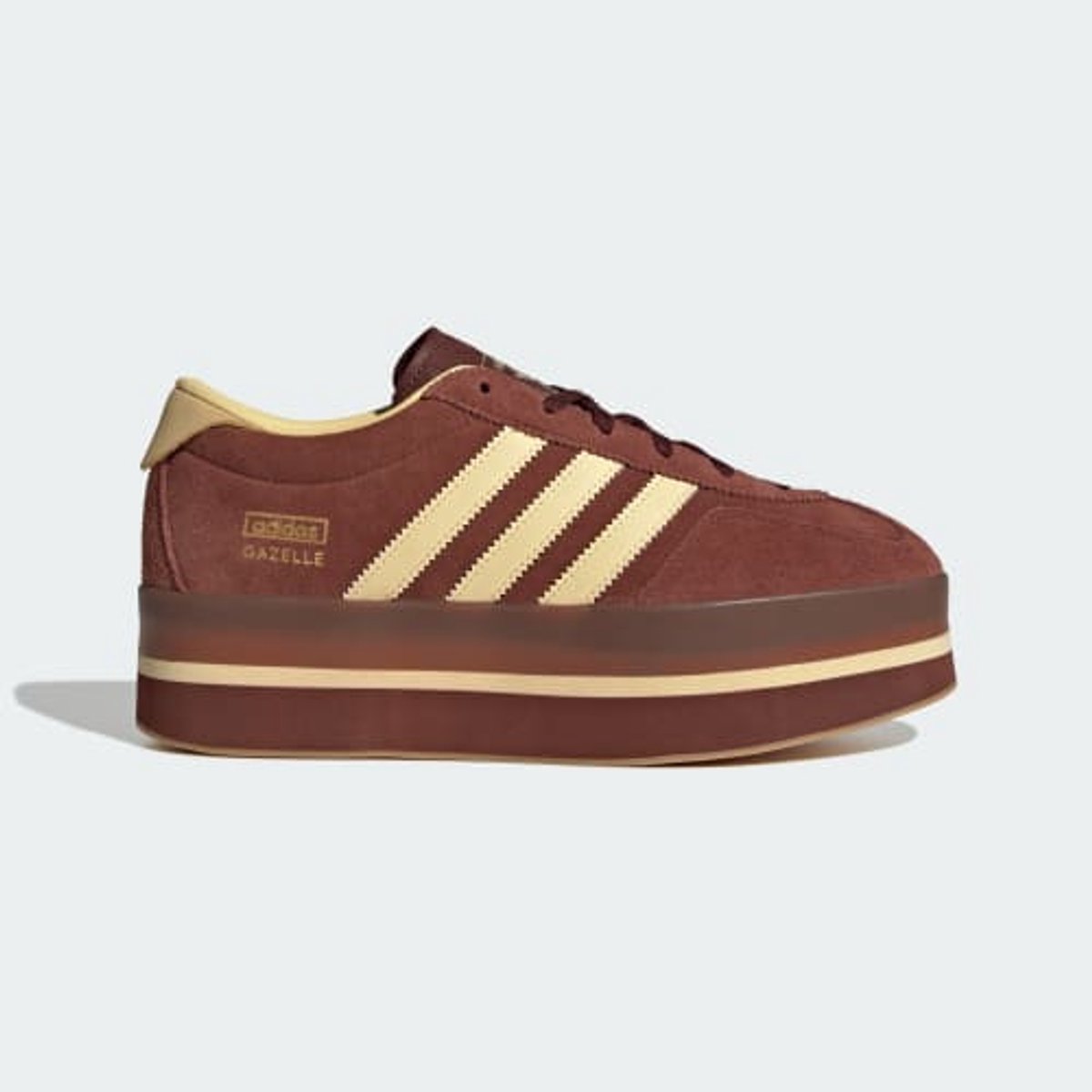 adidas Gazelle Stack Fox Brown Orangefarbener Schimmer Gummisohle Damensneaker JS3928 40 beige