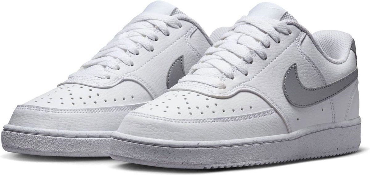 Nike Court Vision Low Next Nature Weiß Metallic Silber Damen Sneaker DH3158-108 38.5 white