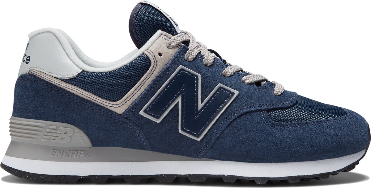 New Balance 574 Core Pack – Marineblaue Unisex-Sneaker, Blau, Weiß, ML574EVN 46.5 black